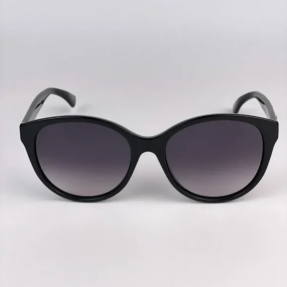 Gucci GG0631S 001 Sunglasses Black Logo Gray Gradient Cat  display picture 3